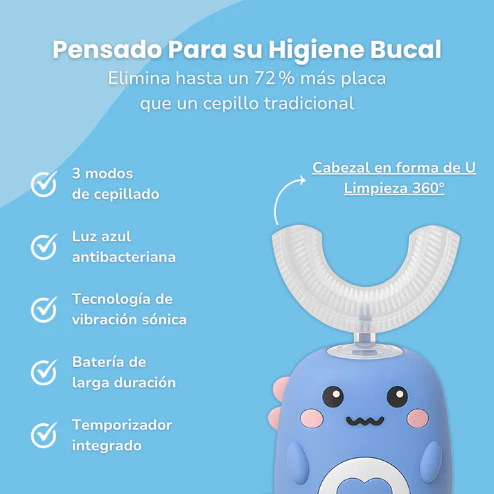 DinoCepillo® Cepillo de Dientes Eléctrico