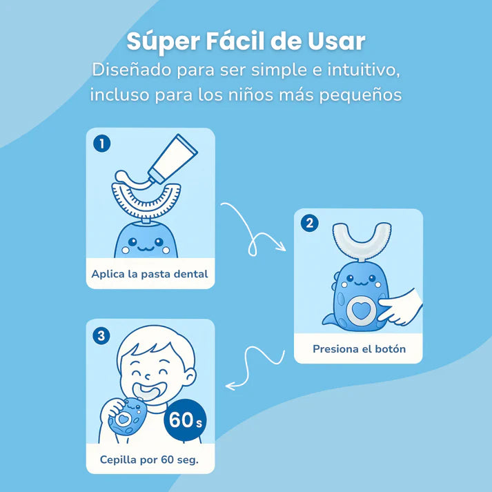 DinoCepillo® Cepillo de Dientes Eléctrico