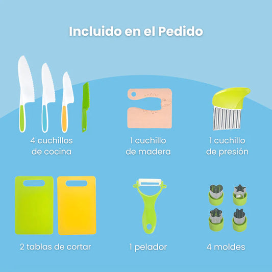 Kit de Cocina Montessori 13 Piezas